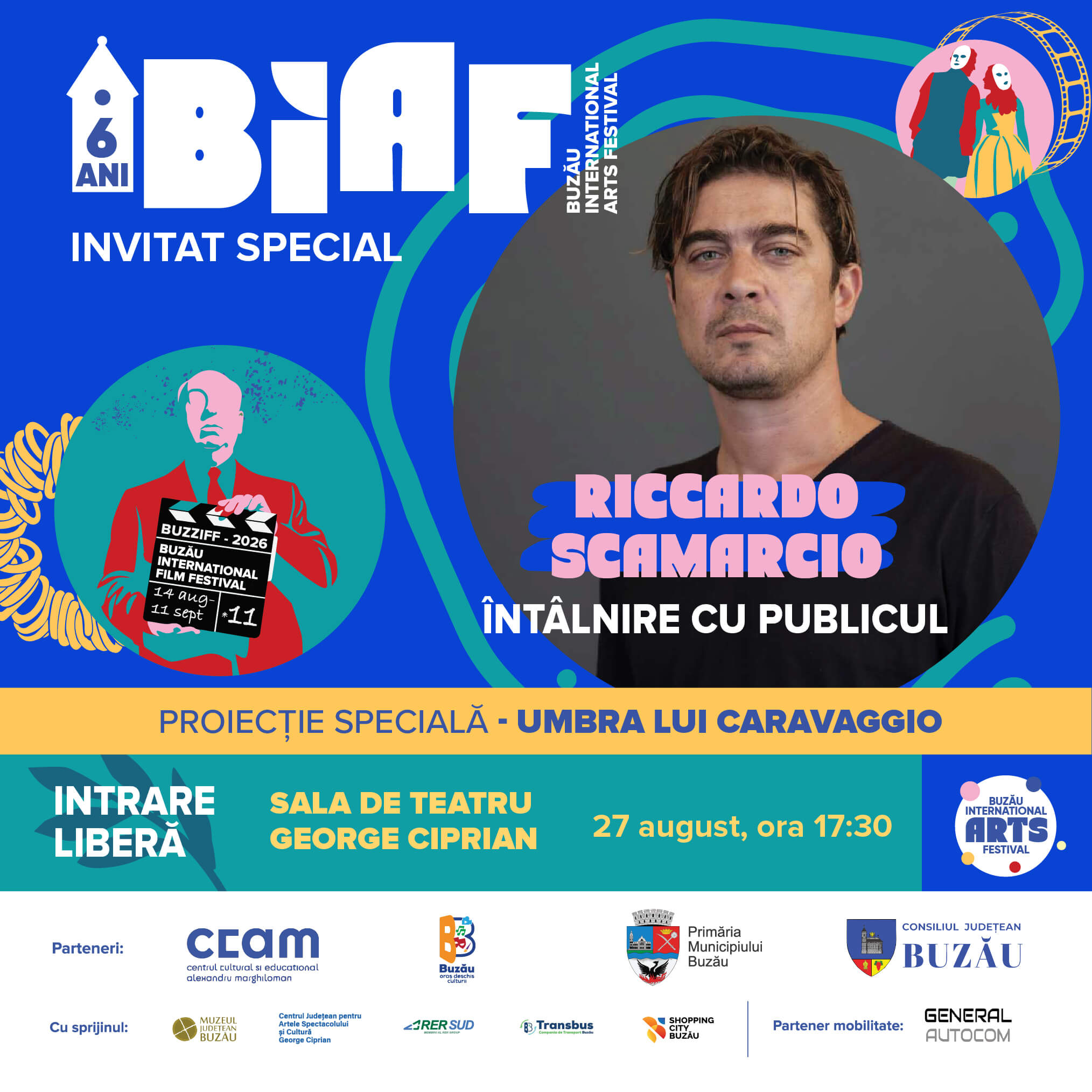 Riccardo Scamarcio vine la Buzău. Actorul italian mult așteptat vine la BIAF