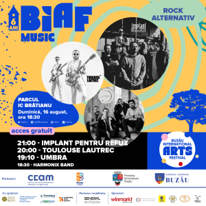 BIAF MUSIC | Rock Alternativ &mdash; 16 august, Parcul IC Brătianu